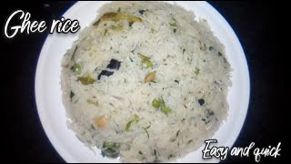 Ghee rice in kannada | ಗೀರೈಸ್ | Easy and Quick | Rice recipe | Susila Aduge Mane