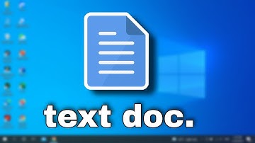 How to Create a  NotePad Text Document File