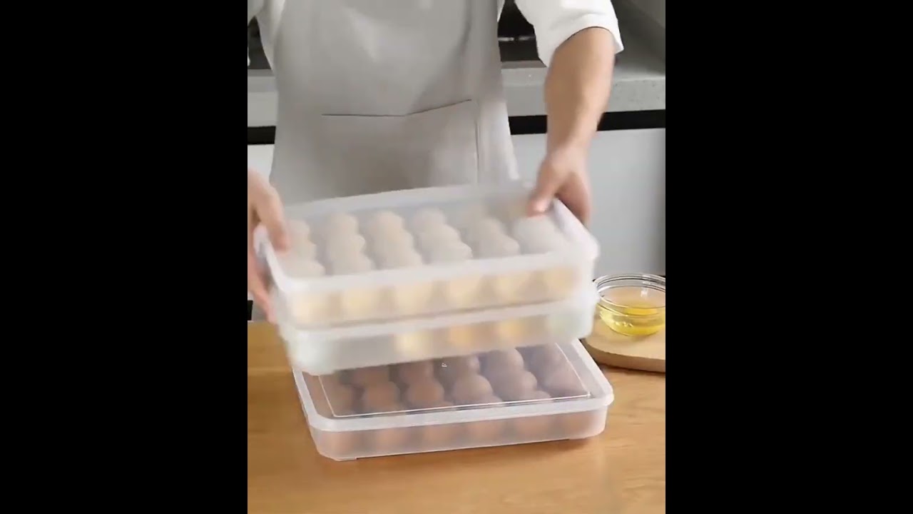 Plastic Egg Storage Box With Lid