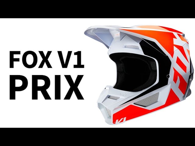 Unboxing/Overview: Fox V1 PRIX Helmet White with Orange, for
