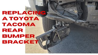 How To Replace Toyota Tacoma Rear Bumper Bracket DIY. Easy $60 Repair #tacoma #diyrepair