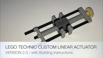 LEGO Technic Custom Linear Actuator Version 2.0 /w Building Instructions