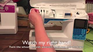 Sewing machine   top thread   7 steps