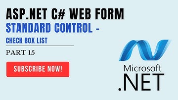 #15 CheckBoxList - ASP.NET C# WEB FORM- Control | #ITHW | #ASPNET