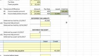 ACCT362 - A Problem with a Deferred Tax Asset and a Deferred Tax Liability