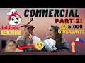 JOLLIBEE PHILIPPINE COMMERCIAL REACTION Part 2! - Kwentong Jollibee Vow , Date (PHP5,000 Giveaway)