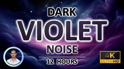 Dark Violet Noise for Uninterrupted Sleep | 12 Hours | BLACK SCREEN | Tinnitus & Anxiety Relief