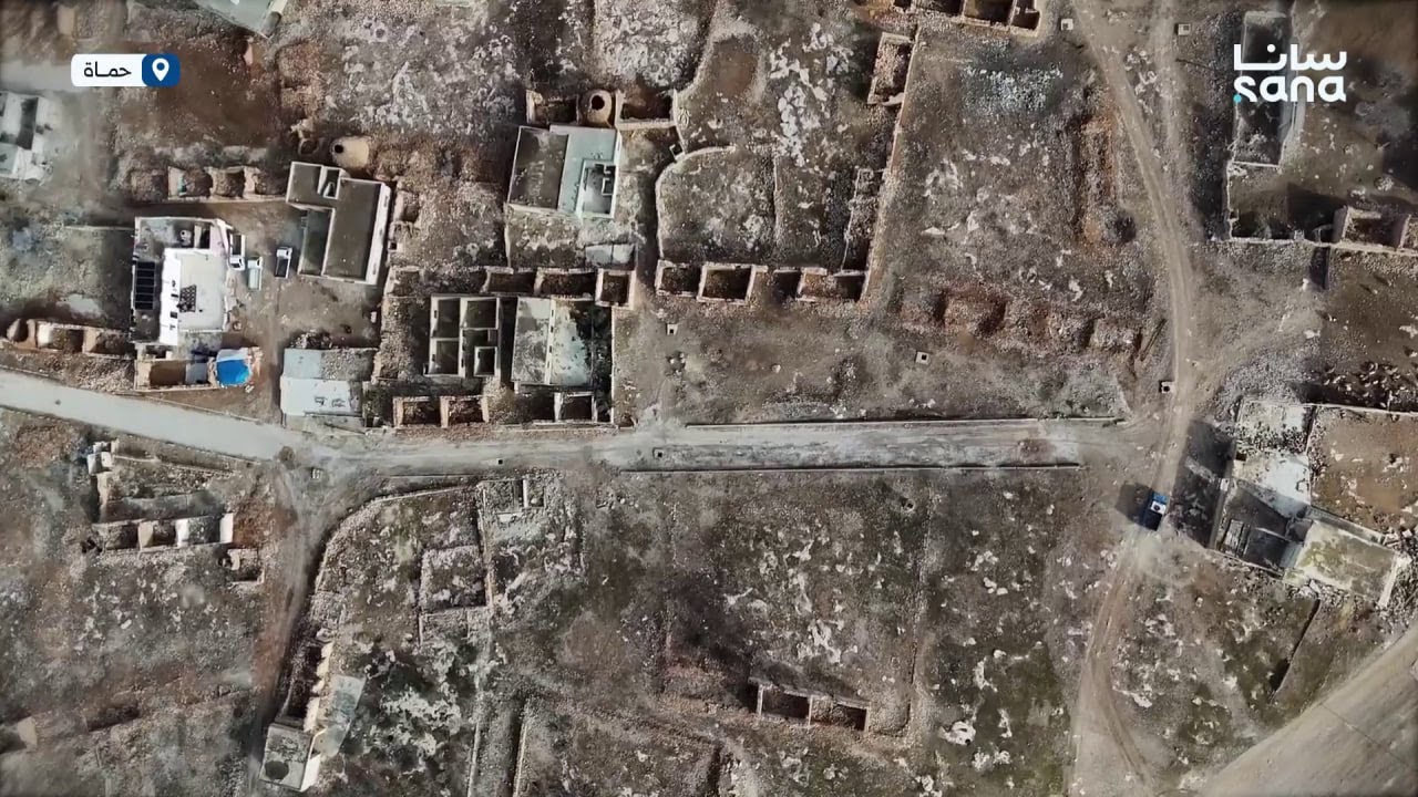 دمار واسع في بلدة سوحا بريف حماة الشرقي، ومطالب بإعادة البناء والإعمار