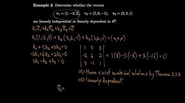 Linear Algebra 4.4 Linear Independence