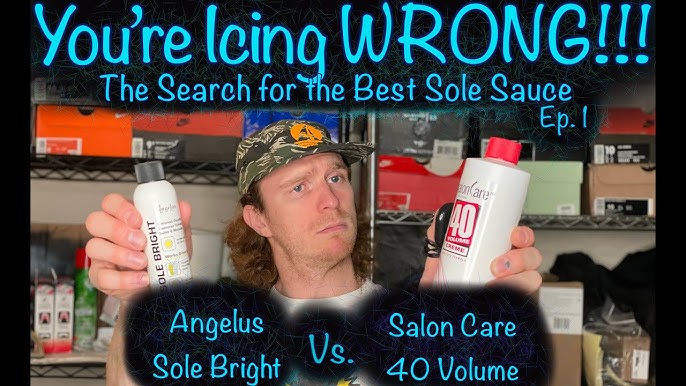 How To REMOVE YELLOW from your sneakers with Angelus Sole Bright 