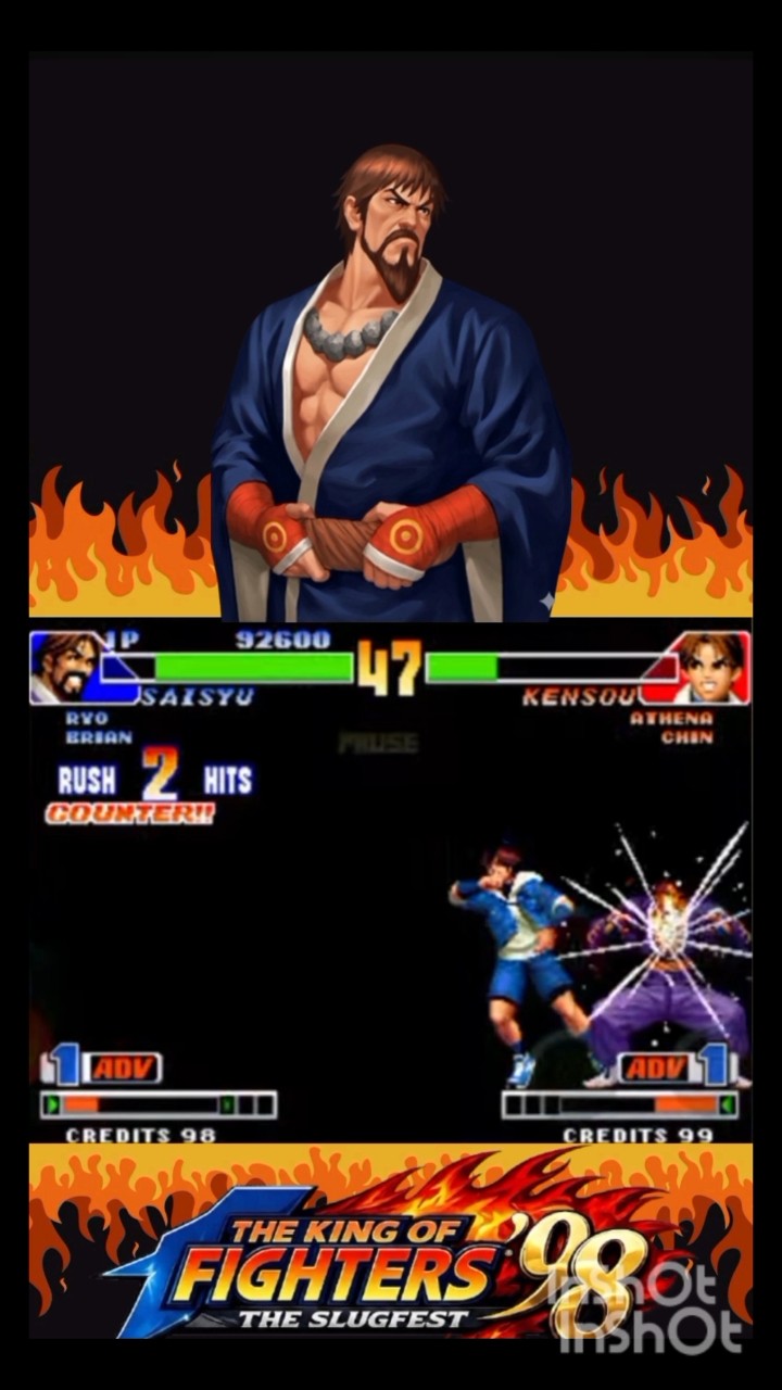 Saisyu vs Kensou COMBO - #kof #kof98 #fightcade #snk #combos #fyp