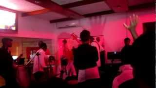 Irene Logan sings happy birthday for Reggie Rockstone.MOV