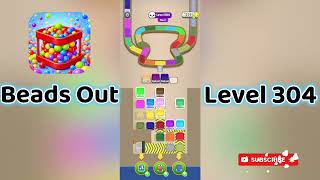 🎮 Beads Out Level 304 Walkthrough 🧩 | Tricky Bead Puzzle Solution | Mini Boss