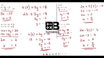 Solving Simultaneous Equations - GCSE Maths Revision OBTutoring