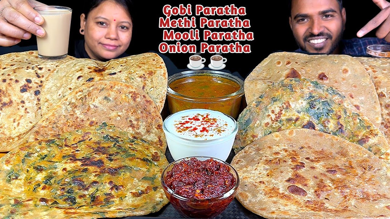 Different types of Paratha Eating Show