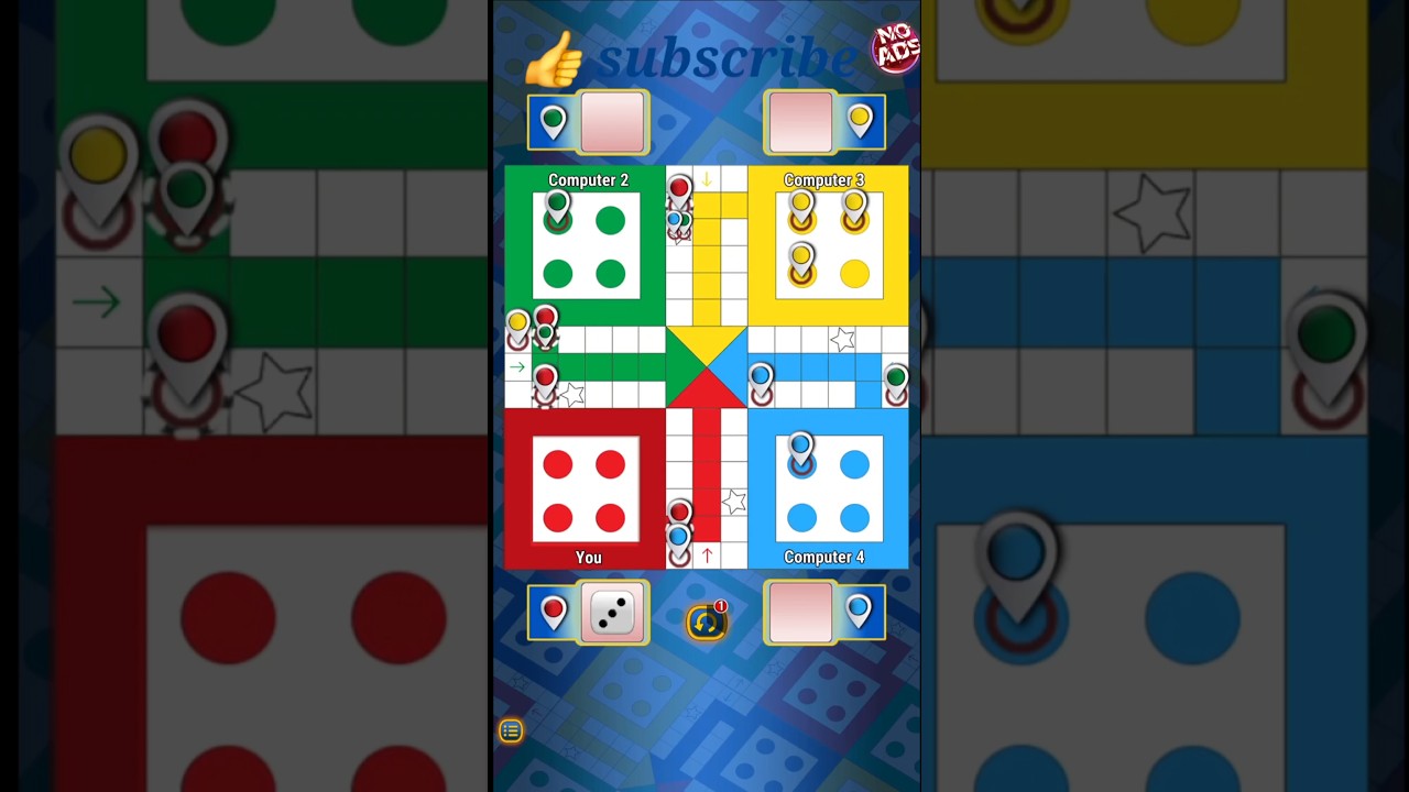 ludo king gameplay 4players!! 181 . 