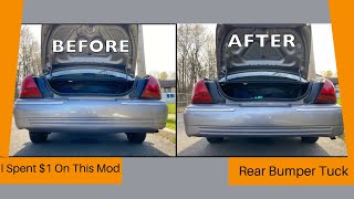 Crown Victoria/Mercury Grand Marquis Rear Bumper Tuck. The CHEAPEST Mod You Can Do To Your Panther.