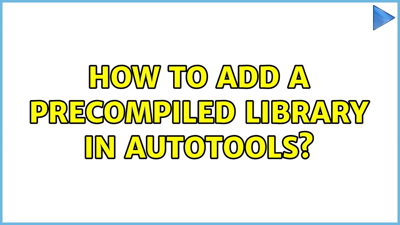 Unix & Linux How to add a library in autotools? YouTube
