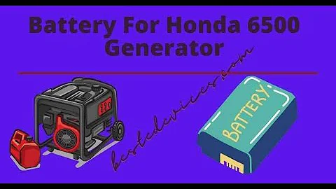 Power up your Honda 6500W Generator with the perfect battery