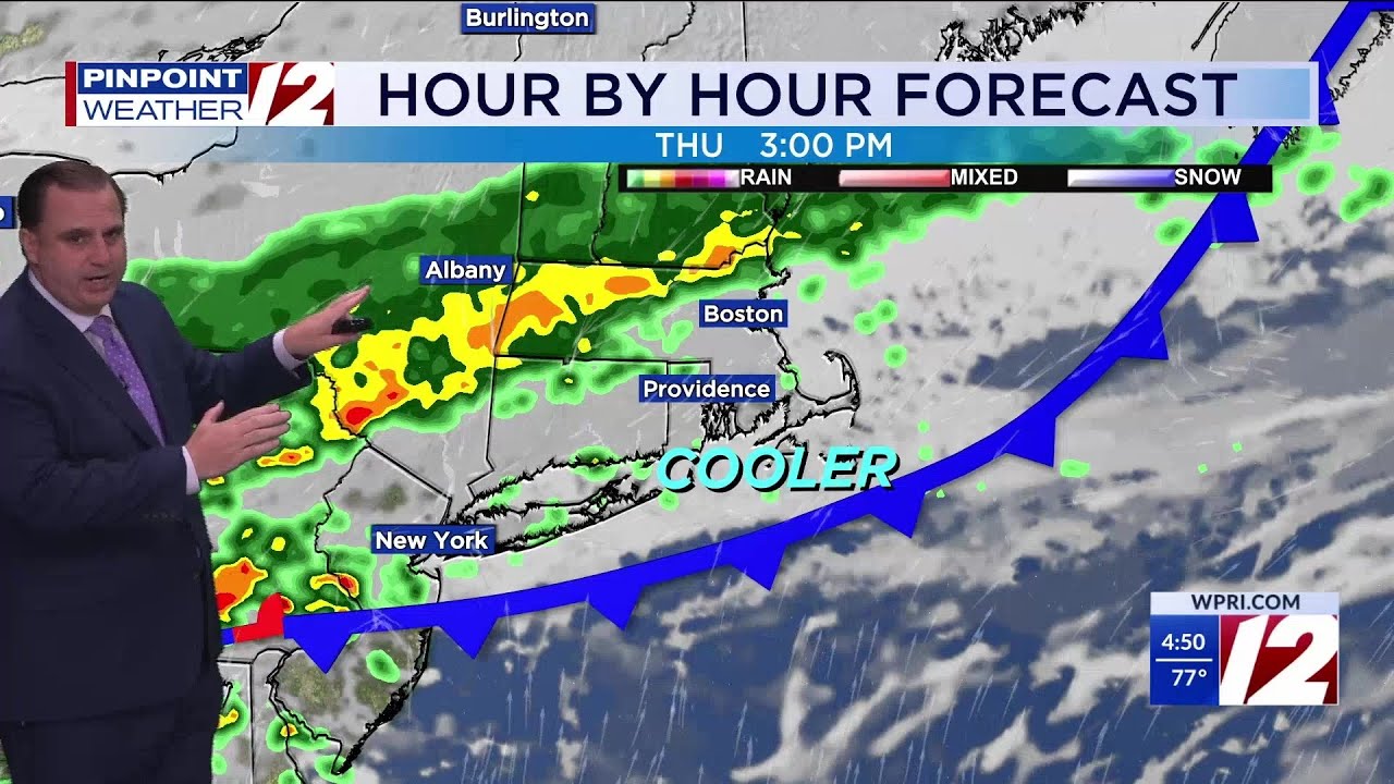 WPRI 12 Weather Forecast for 7/31/25: Much cooler with showers ...