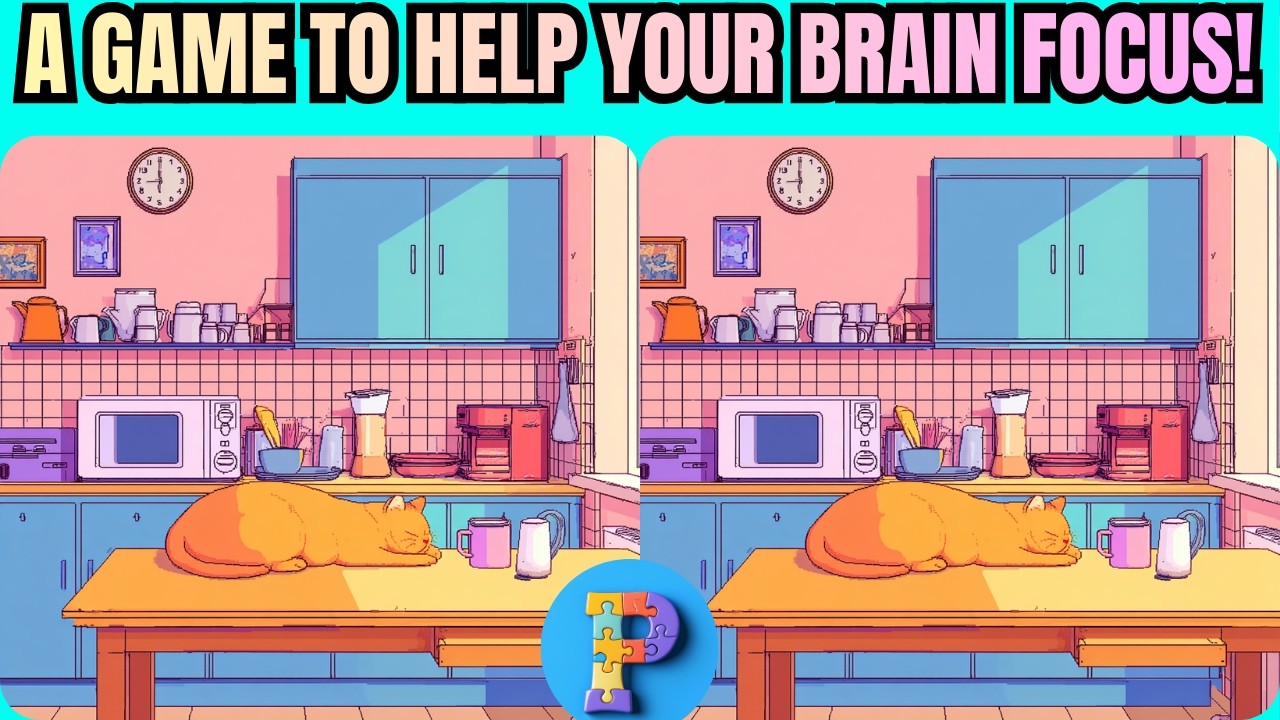 Train Your Brain On Games! 🧩Spot The Difference!🧩 Can you find all five?