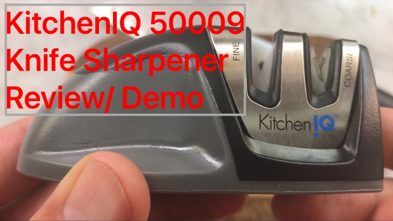 KitchenIQ 50009 Knife Sharpener In-depth Review - Healthy Kitchen 101