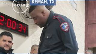 City of Kemah's 7-foot-3 police officer officially sworn in