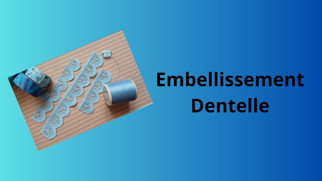 TUTO : J'utilise la dentelle de Sophie créa, Quoi faire ? Une FLEUR ?