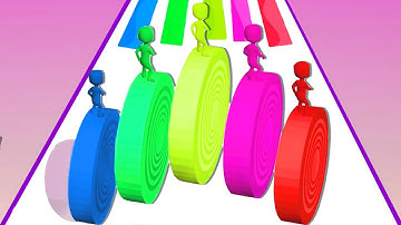 Layers Roll 🍥🍭 in All Level Gameplay Walkthrough iOS,Android New Trailers Update Mobile Games K7HFV