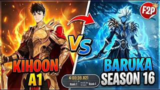Solo Leveling Arise F2P speedrun Battlefield of Time Season 16 Baruka 39s