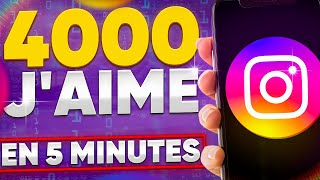 COMMENT OBTENIR DES J'AIME SUR INSTAGRAM | 4000 J'AIME SUR INSTAGRAM EN 5 MINUTES screenshot 2