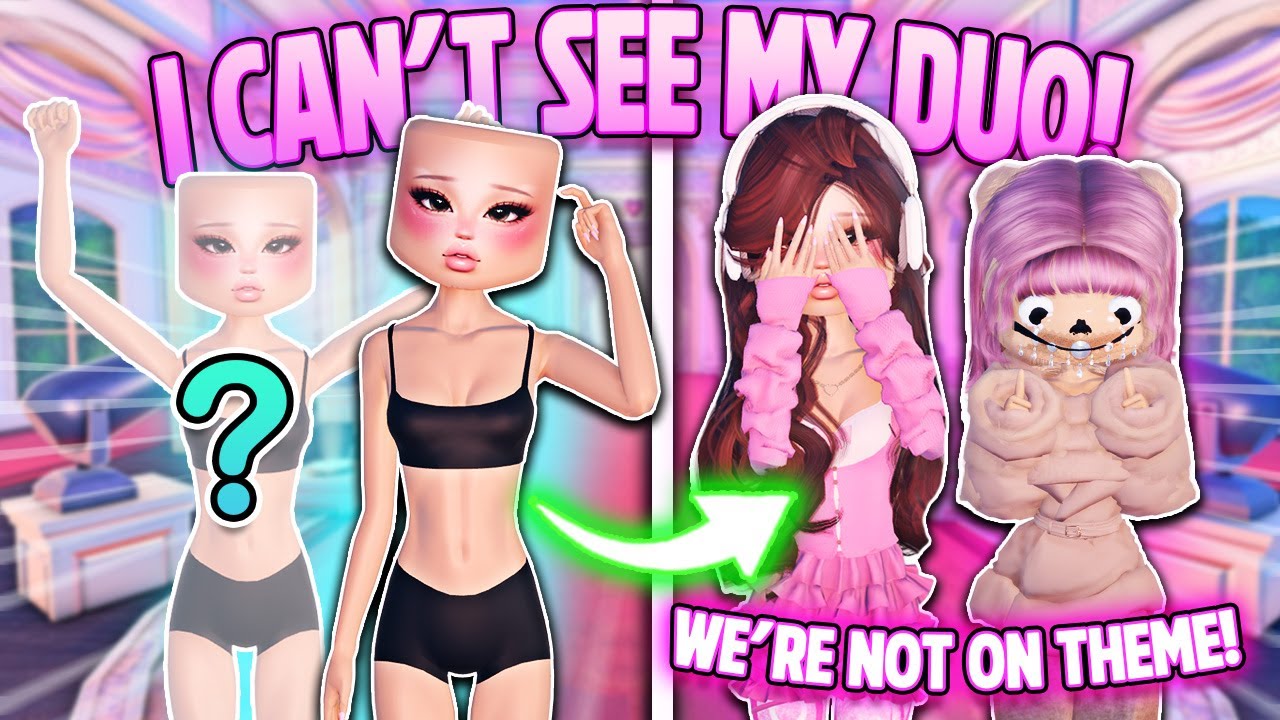 My DUO is INVISIBLE for EVERY ROUND in DRESS TO IMPRESS! w/ @pinkcorduroy