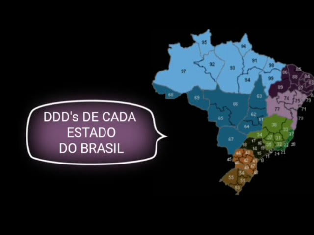 TODOS OS DDD's DO BRASIL, POR ESTADO 