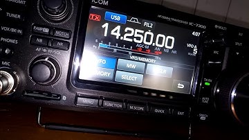 ICOM 7300 Quick Memory Storage -Short Video