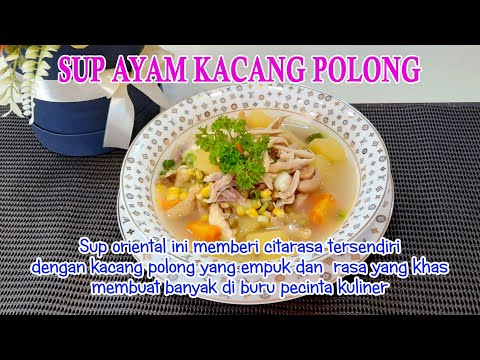 Video: Sup Dengan Kacang Polong Dan Perut Ayam