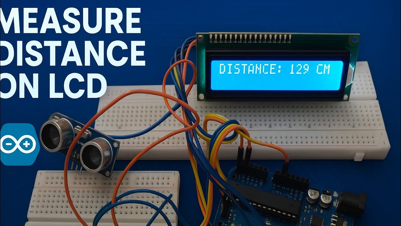 Arduino Distance MeasurementSystem with LCD Display |#Arduino #trending ...