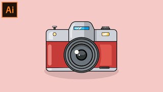 How to Create a Camera Vector Design in adobe illustrator screenshot 3