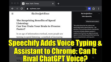 Speechify Adds Voice Typing & Assistant to Chrome: Can It Rival ChatGPT Voice?