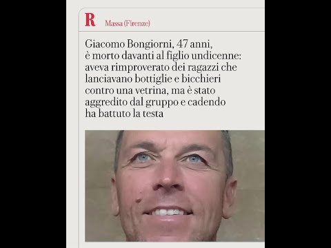 Video Giacomo Bongiorni muore a 47 anni davanti al filgio di 11