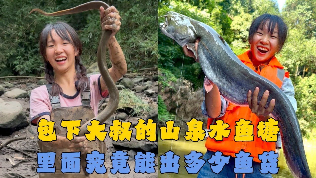 幺妹花包下大叔的山泉水鱼塘，里面究竟能出多少鱼货能否回本？