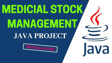 MEDICAL STOCK MANAGEMENT SYSTEM  JAVA PROJECT|