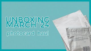 photocard haul • распаковка карт за март • billlie, kep1er, zb1, ive and nmixx