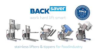 BACKSAVER - Lifters and tippers for food industry - by van Oirschot Roestvrijstaal BV