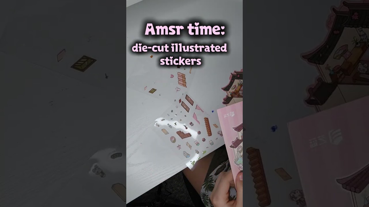 ASMR TIME: Die-cut illustrated stickers