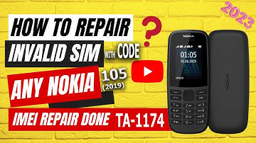 Nokia 105(2019) invalid sim || TA-1174 sim solution 2023 #nokia105invalidsim  #shinemobiles
