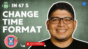 How to CHANGE the TIME FORMAT on Your ANDROID or IPHONE MOBILE in 67 S