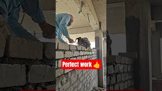 ✅ Brick Masonry Tips for strong wall #civilengineering #construction #building #shortsfeed