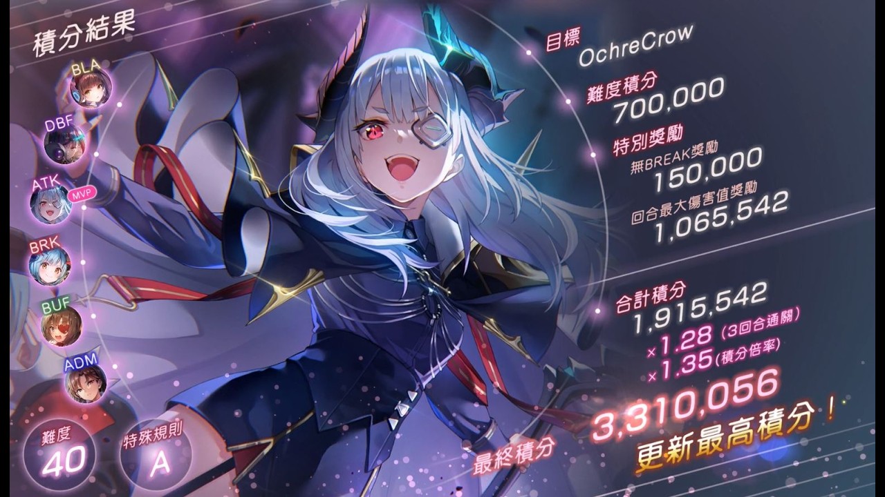 Heaven Burns Red Score Attack #98 Ambush of the Past 魔王隊3T 330w