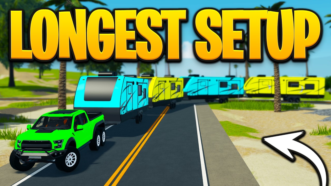 Создание САМОЙ ДЛИННОЙ конструкции для кемпинга в Roblox Southern Mudding Offroading!