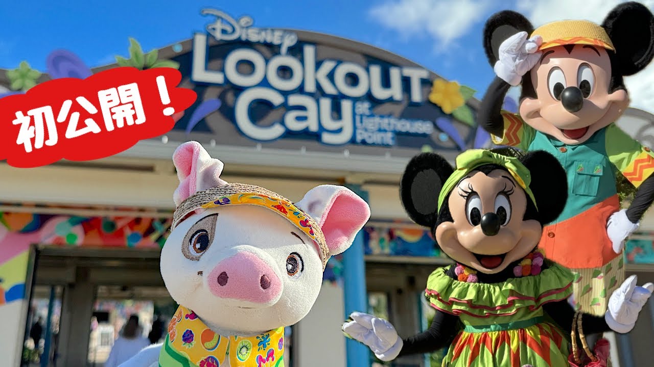 新エリア大公開❣️ディズニー・ルックアウトケイ・アット・ライトハウスポイント✨✨ディズニー・クルーズライン🚢（バハマ）